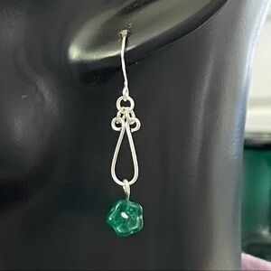 $10 SALE Handmade Dangling Mini Glass Flower Earrings 1.5” Boho Floral